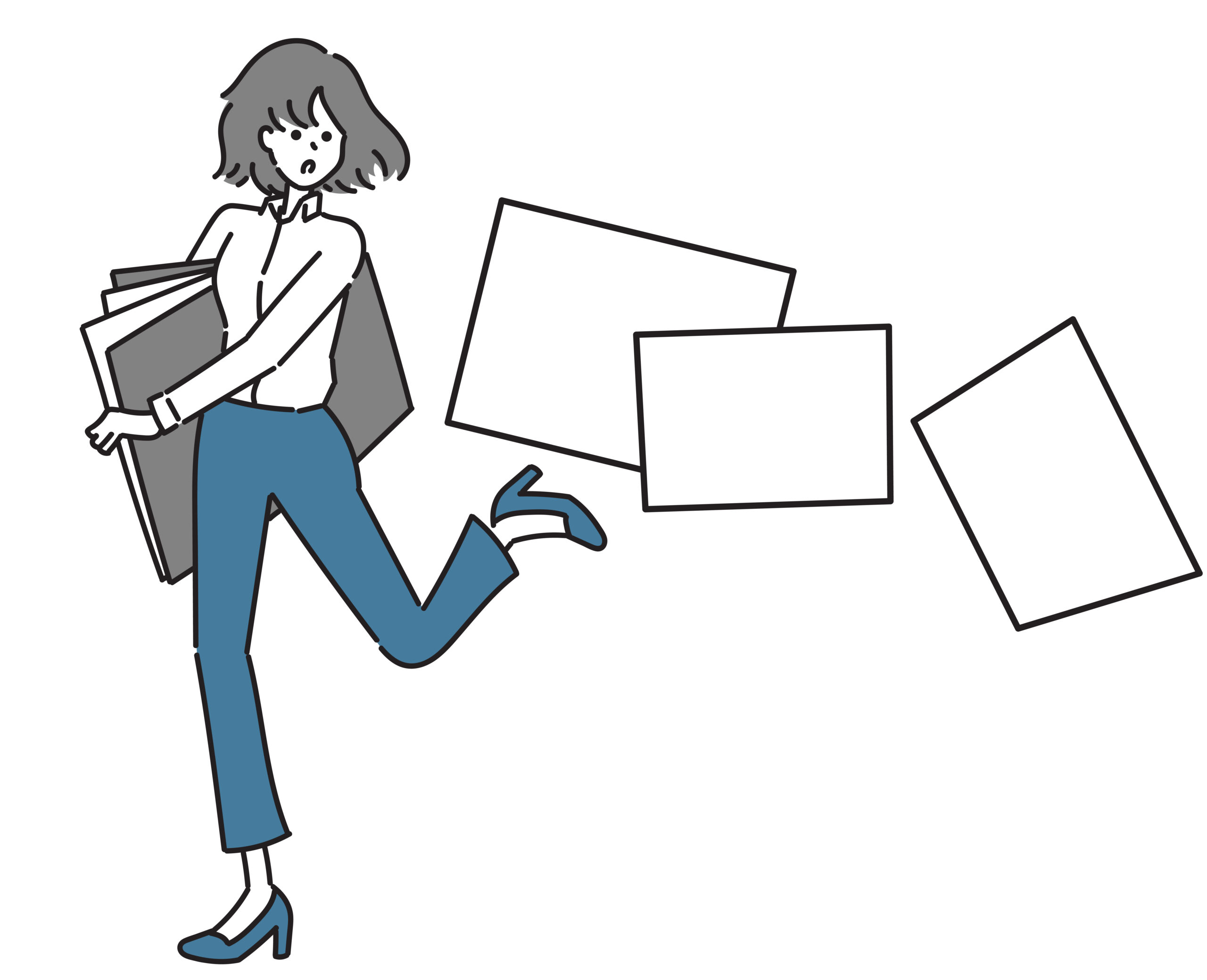 ルーティン作業のイラスト